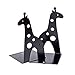 HAIXUN Cute Giraff Nonskid Bookends Bookend Art Gift (Black)