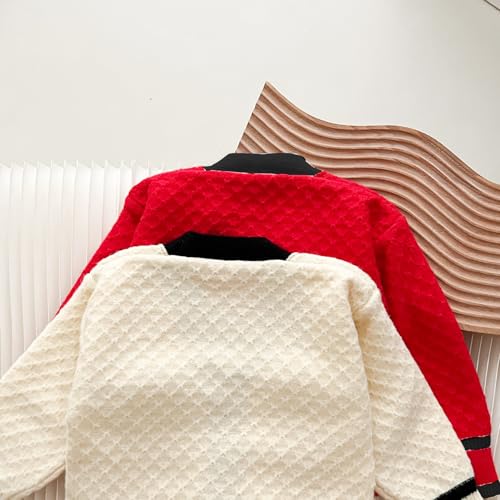 Toddler Girls Cardigan Sweater Button Knit Sweater Kids Winter Coat Size 2-7T4
