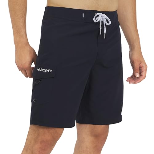 Quiksilver Men's Swimwear Regular Fit Fixed Waist UPF 50 Quick Dry 20 Inch Board Shorts, Navy Blazer, 33