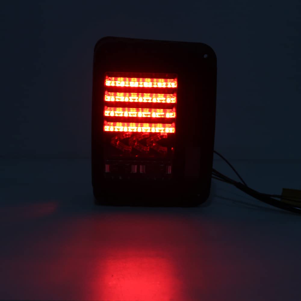 2PCS LED Tail Lights Tylny hamulec Running Reverse Taillights Kierunkowskazy dla Jeep Wrangler JK 2007-2017,Usa version