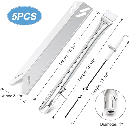 Criditpid NO Gas9556As Grill Replacement Parts For Cuisinart 2556, Gas9456As, Gas2556As, Gas2456As, Gas2420As, Gas1456Aso, Gas1456Bso, Grill Burner Heat Plate thumb #2