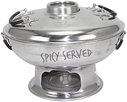 Aluminum Thai Hot Pot Tom Yum Serving Bowl 22 Cm.