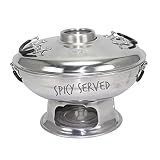 Aluminum Thai Hot Pot Tom Yum Serving Bowl 22 Cm.