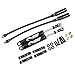 Yeah Racing 110mm Desert Lizard Piggyback Internal Spring Damper Shocks (2) Black