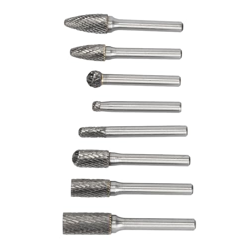 Set de 8 fresas de carburo para metal y madera miniatura 2