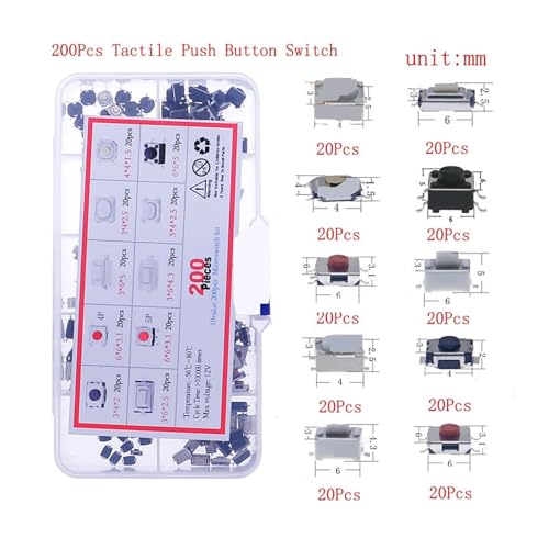 Microswitch et bouton poussoir kit de composants pour rénover vos télécommandes de maison
