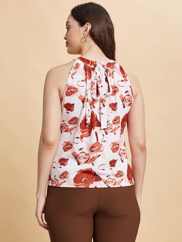 Image of Selvia Women's Printed Regular Fit T-Shirt