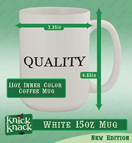 Knick Knack Gifts #toilette - 15oz Ceramic White Coffee Mug, White - Thumbnail 3