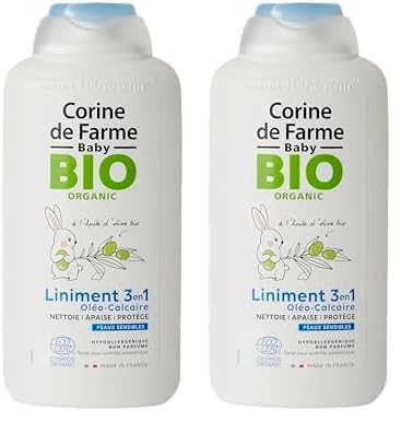 Corine De Farme Baby Bio Organic Liniment Organic Olive Oil 500 ml (Paquete de 2)