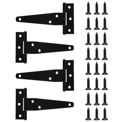 4 PCS 4 Inch T Strap Hinge