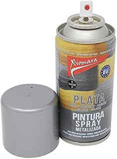 BRIGHT ideas Lacquer Spray Paint Finish Festive Crafts, Christmas Decorations and Wreaths, Metallic Silver, 150ml Can