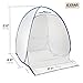 HomeRight 4.7 ft. x 5.6 ft. White Polyester Medium Spray Shelter