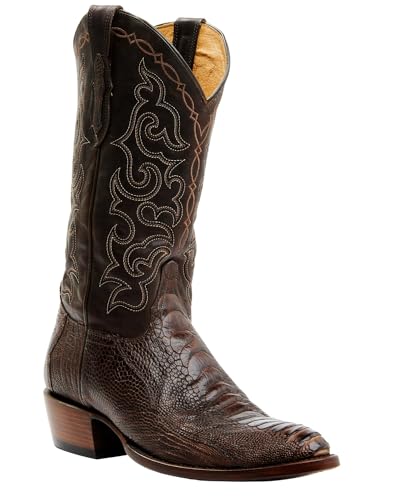 Cody James Men's Exotic Ostrich Leg Western Boot Round Toe - Bbme-203