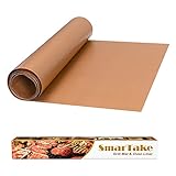 SMARTAKE Grill Mat, 16.25 × 70 Inches Non-Stick Baking Mat Roll, Reusable & Easy to Clean BBQ...