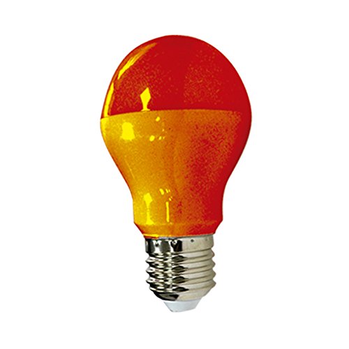 Vision-EL 773892 Ampoule LED E27 Bulb 10W, Aluminium/PC, 10 W, Rouge Cover