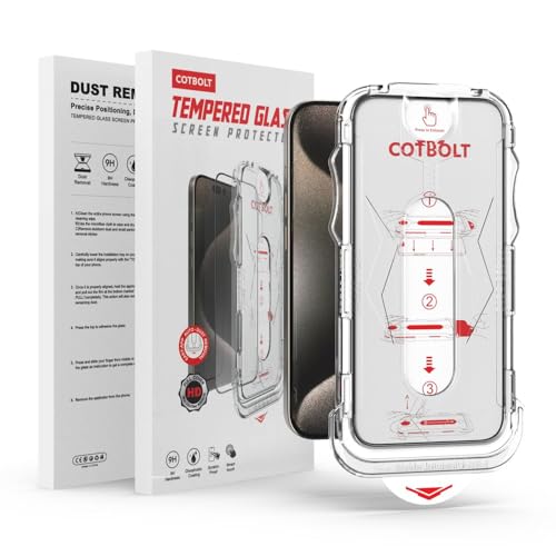 Image of Tempered Glass for iPhone 16 Pro Max Screen Protector [Military Grade Shatterproof & Longest Durable] Screen Protector iPhone 16 Pro Max Tempered Glass Full Coverage