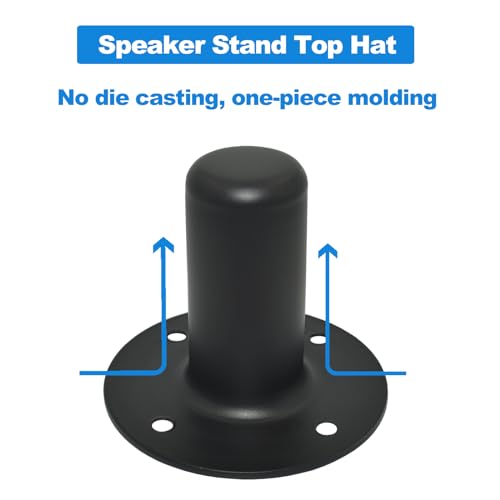 Howonder 105 X 85 MM Speaker Stand Top Hat 4.13 Inchx3.29 Inch ,Metal Speaker Cabinet Pole Mount, Pa/Dj Tripod Speaker Stand Mounts Adapters 105X85Mm  thumb #1