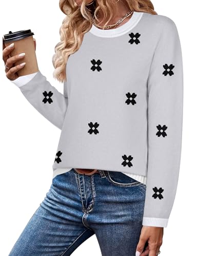 Image of Zeagoo Sweaters for Women Fall Outfits Trendy 2025 Long Sleeve Shirts Bussiness Casual Knit Pullover Sweater Tops
