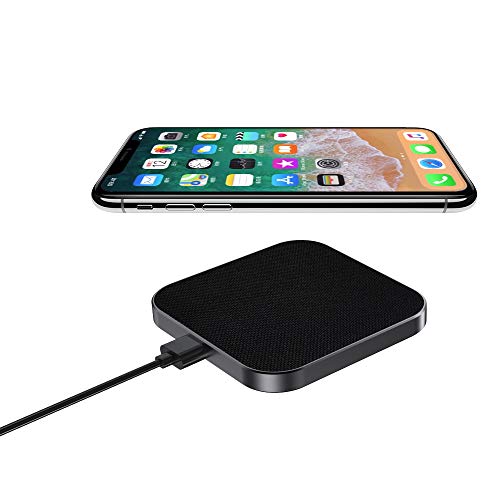 Hinyx Wireless Charger, 10W Kabelloses Ladegerät Qi Ladestation Schnellladen für Samsung S10/S10+/S9/S8, Huawei P30 Pro/Mate 20 Pro, 7.5W für iPhone 11/Pro/XS Max/XR/X/8/8 Plus/Airpods 2