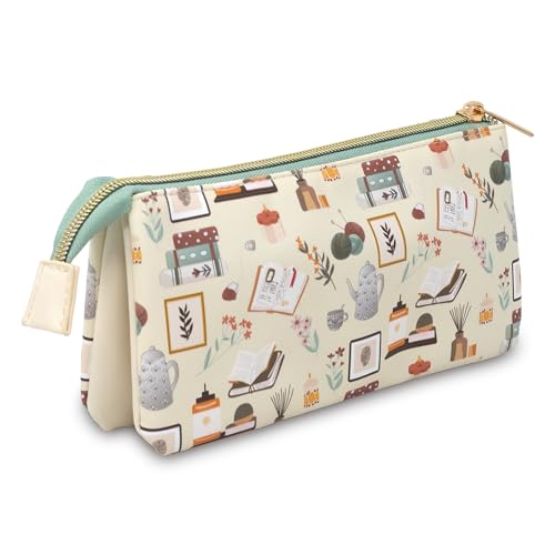 Steel Mill & Co Book-Themed Zipper Pencil Pouch Case with