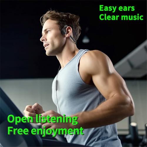 Image of 3.5MM Wired Headphones with Bone Conduction and Built-in Microphone Suitable for Mobile Phones, Computers, and Speakers