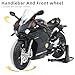 Risopen 1:12 Scale Motorcycle Model for Ducati V4S Model Alloy Metal Diecast Motorcycle with Sound and Light Mini Sport Motor Collection Gift for Adult (Black)
