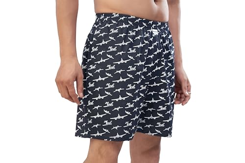 Image of Nermosa Men's Pure Cotton Printed Boxer Shorts - Soft, Breathable, All-Day Comfort (Pack of 3) | Boxers |