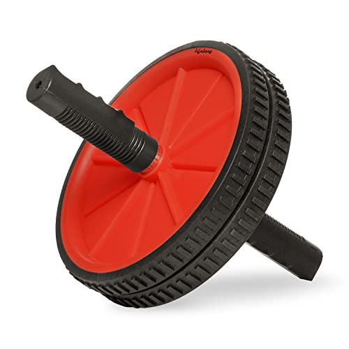 Lifelong LLAR01 Other Abdominal and Core Exercise Roller Wheel (Black and Red)