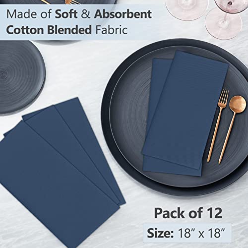 Ruvanti Cloth Napkins Set Of 12, 18X18 Inches Napkins Cloth Washable thumb #3