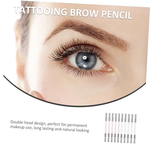 Lápices microblading cejas de doble punta y diseño compacto portátil lote de 10 7
