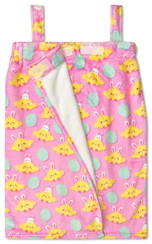 iscream Big Girls' Silky Soft Plush Spa Wrap for Home, Travel, Summer Camp - Kawaii Besties Collection3
