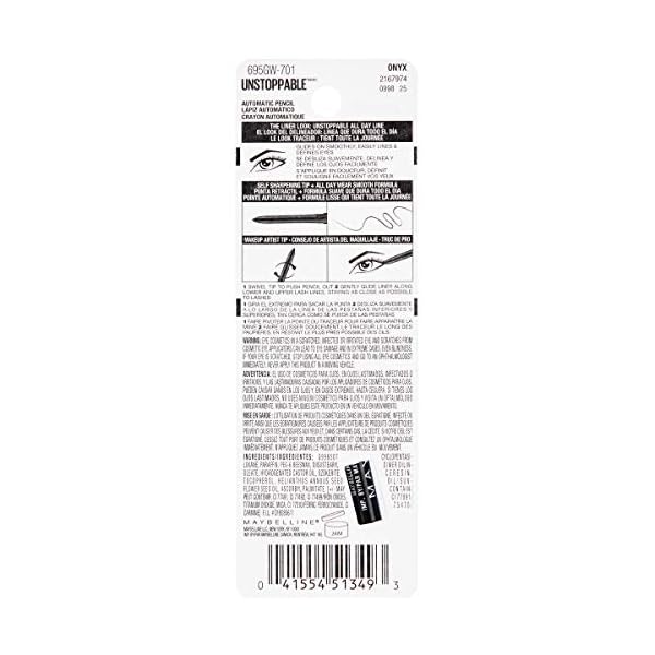 Maybelline-Unstoppable-Eyeliner-Onyx-001-oz Maybelline Unstoppable Waterproof Mechanical Black Eyeliner, Onyx, 1 Count