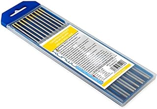 TIG Welding Tungsten Electrode 1.5% Lanthanated Rod (Gold, EWLa15) 10-Pack (0.040"x 7")