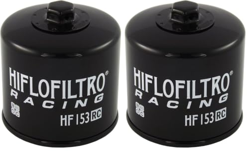 Image of HiFloFiltro HF153RC Black RC High Performance Premium Oil Filter, Single (Pack of 2)