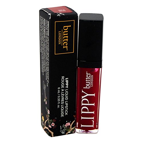 butter LONDON LIPPY Liquid Lipstick, Come To Bed Red , 0.6 Fl Oz