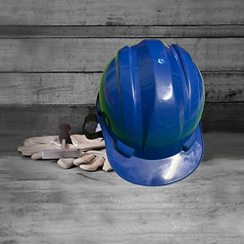 Image of LADWA Blue Heavy Duty Superior Safety Helmet, ISI Marked Industrial Head Protection Helmet for Construction, Factory, Warehouse and Outdoor Work Safety (Pack of 2)
