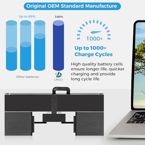 Image of A2681 Battery,A2669 Battery Replacement for MacBook Air 13 inch A2681(M2,2022) A3113(M3,2024) (Upgraded High Performance 11.54V 52.6Wh 4561mAh)