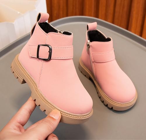 Girl Ankle Boots Side Zipper Boots Winter Warm Snow Boot Anti-Slip Outdoor Shoes2