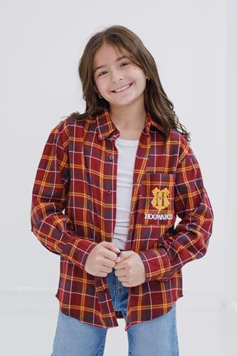Harry Potter Flannel Button Down Dress Shirt Toddler to Big Kid Sizes (2T - 14-16)2