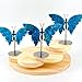 Natural Crystal Gem Stone Blue Apatite Carved Butterfly Wings Figurine
