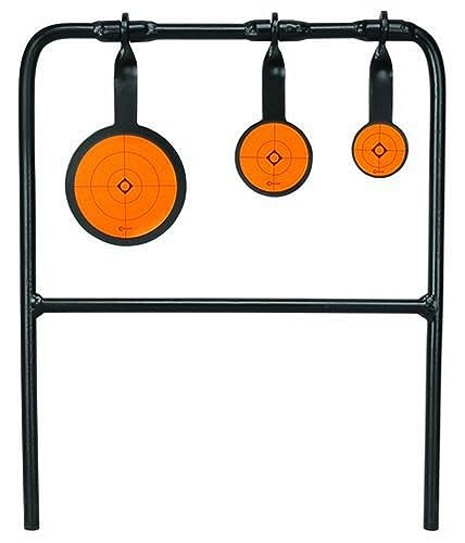 Caldwell Plink n' Swing Triple Spin .22 Rimfire Swinging Target with Durable Steel Frame for Outdoor Target Shooting and Easy Range Setup