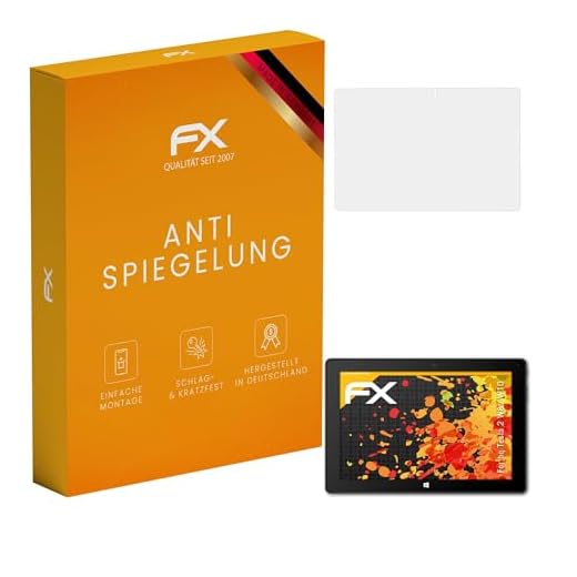 atFoliX Película Protectora compatible con bq Tesla 2 W8 / W10 Lámina Protectora de Pantalla, antirreflejos y amortiguadores FX Protector Película (2X)
