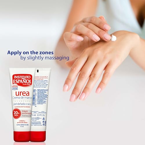 Instituto Español Urea Crema Hidratante Corporal, Crema Manos Hidratante Regeneradora Diaria Con Alto Contenido De Urea Para Piel Seca, Agrietada, Para Piel Rugosa, Pies, Cuerpo, Set 150ml - imagen 5