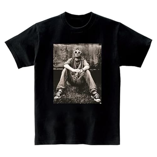 ニルヴァーナ ハート花柄Tシャツ 黒 M カートコバーン バンドT【4880】 ニルヴァーナ ハート花柄Tシャツ 黒 M カートコバーン バンドT