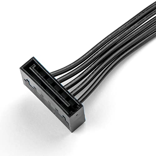 Joyjom Sata Power Splitter Cable: 15 Pin Sata To 4 Sata 4X Serial Ata Power Adapter Splitter Cable For Hdd Ssd Optical Drives Sata Power Cable-40Cm #TOP3