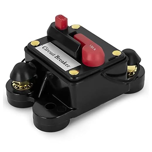 Five Oceans 135 Amp Anchor Windlass Circuit Breaker with Manual Reset Button, 12V FO-3297