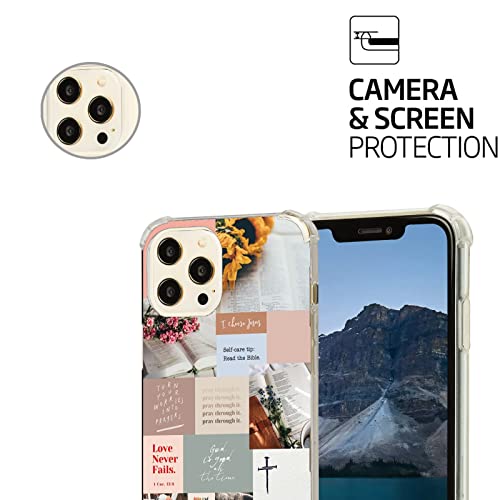 Mehidpur Christian Bible Verse For Iphone 12 Pro Max Case,Jesus Christian Positivity Motivational Quotes Case For Teen Man Women,Soft Tpu Bumper Case Compatible For Iphone 12 Pro Max #TOP1