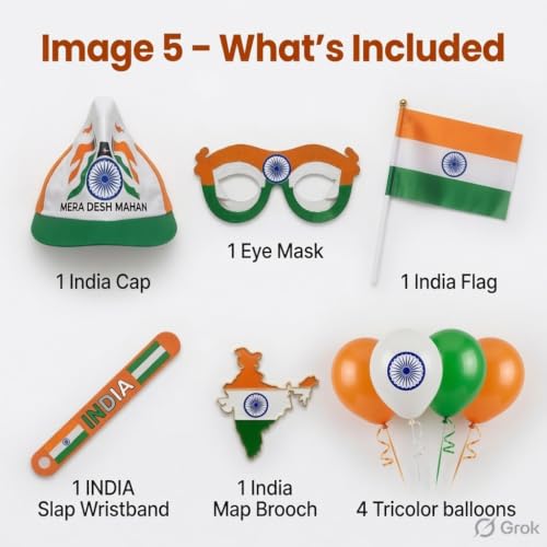 Image of TASHVIKA'S Independence Day & Republic Day Patriotic Combo Kit