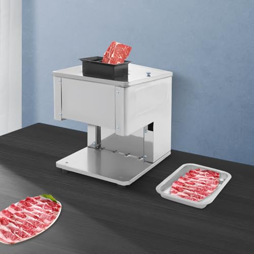 Cortadora de carne eléctrica 1500W con acero inoxidable miniatura 4