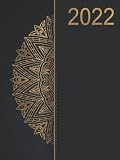  Agenda 2022 dia por pagina: Grande Agenda 2022 anual A4,12 meses , con hora , 21 horas - Tapa dura español  Calendario Organizador -cubierta negra